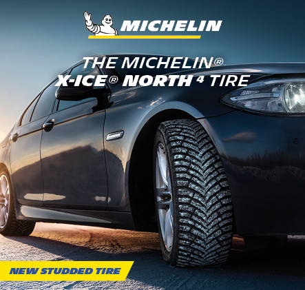 The Michelin x-ice north Tire. New studded tire.