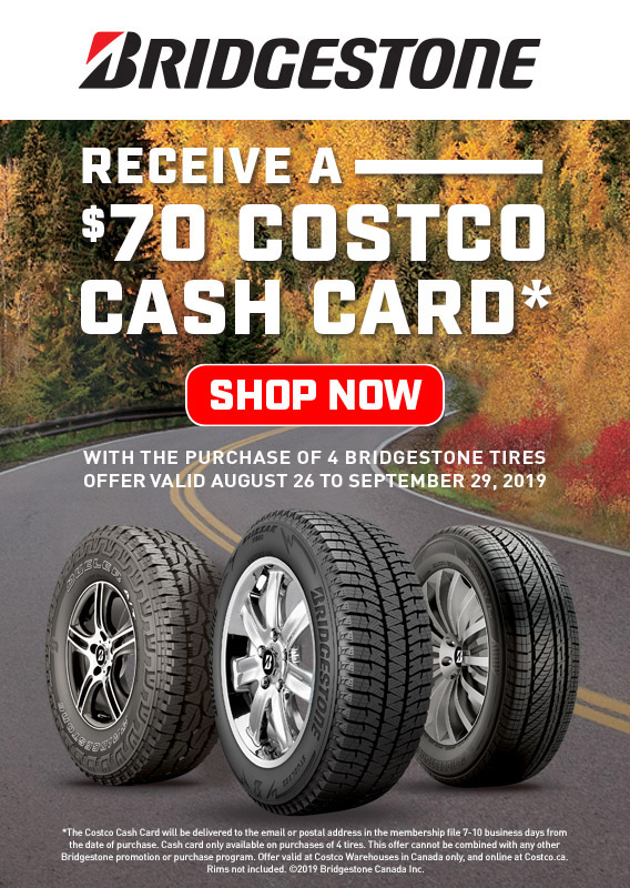 how much is tire change at costco canada