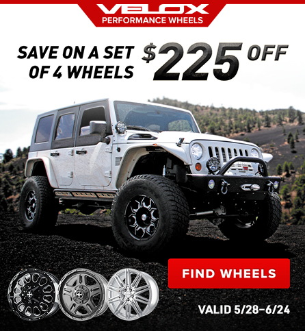 Save on a set of 4 wheels $225 Off. Valid 5/28-6/24. Find Wheels.