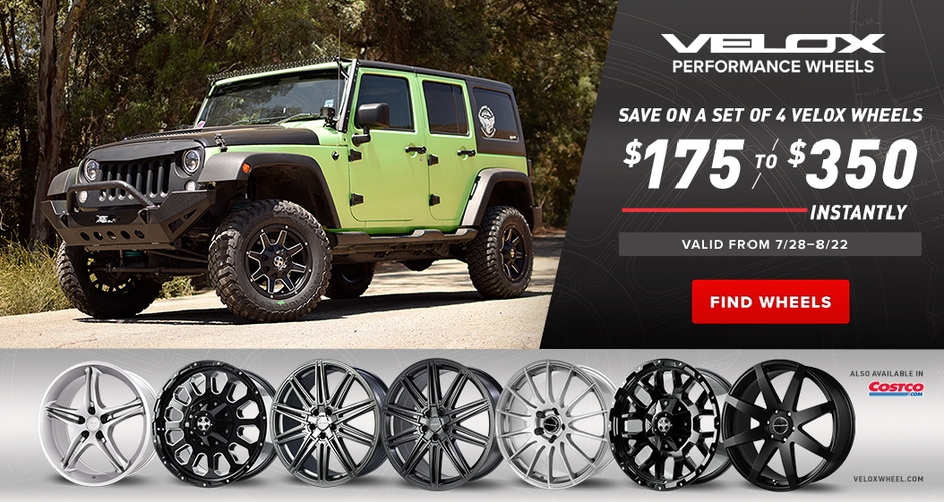 Velox Performance wheels. Save $175 to $350 instantly on a set of 4 Velox wheels